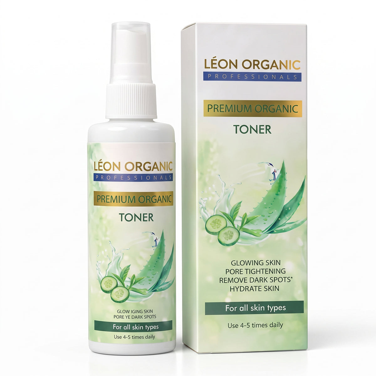 LEÓN Organic Toner | Aloe Vera & Cucumber Face Toner